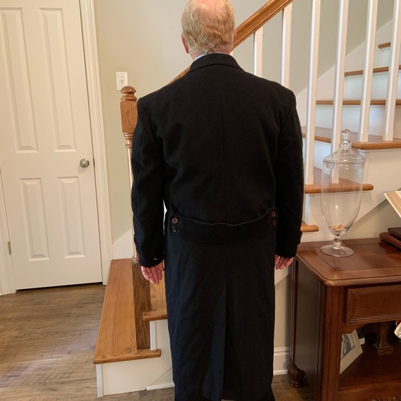 Man In Wool Men's Double Breasted Dress Coat - Picture 2 of 10